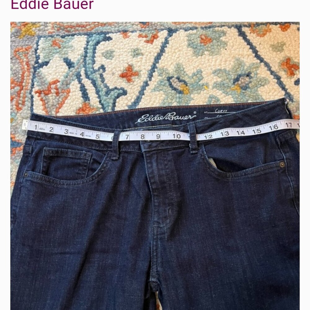 EUC women's Eddie Bauer crop jeans size 12 - Picture 11 of 12